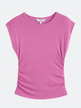 Montgomery Post Ruched Rib Knit Top